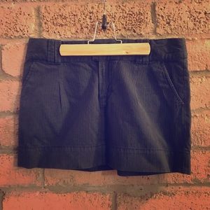 American Eagle Navy Pinstripe Miniskirt Size 6